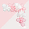 Pink Bow Balloon Garland – Pink & White Balloon Arch Kit for Elegant Parties
