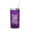 Social Work Passion Tumbler: Purple Iridescent Stainless Steel 16oz Cup