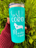 Corgi Mama Stainless Steel Tumbler: Mint Iridescent 16oz Dog Mom Gift