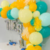 Beachy Balloon Garland – Summer Party Decor with Cool Coastal Colors