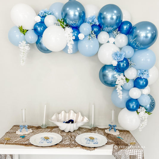 Last Toast on the Coast Balloon Garland Kit, Coastal Bachelorette Party Decorations, Beach Bridal Shower Balloons, Blue Ocean Theme Arch