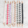 Bag Chain Accessories – 16.5” Acrylic Purse Chains with Gold Clips | Add-On Charm for Totes, Backpacks, Crossbody Bags, & More