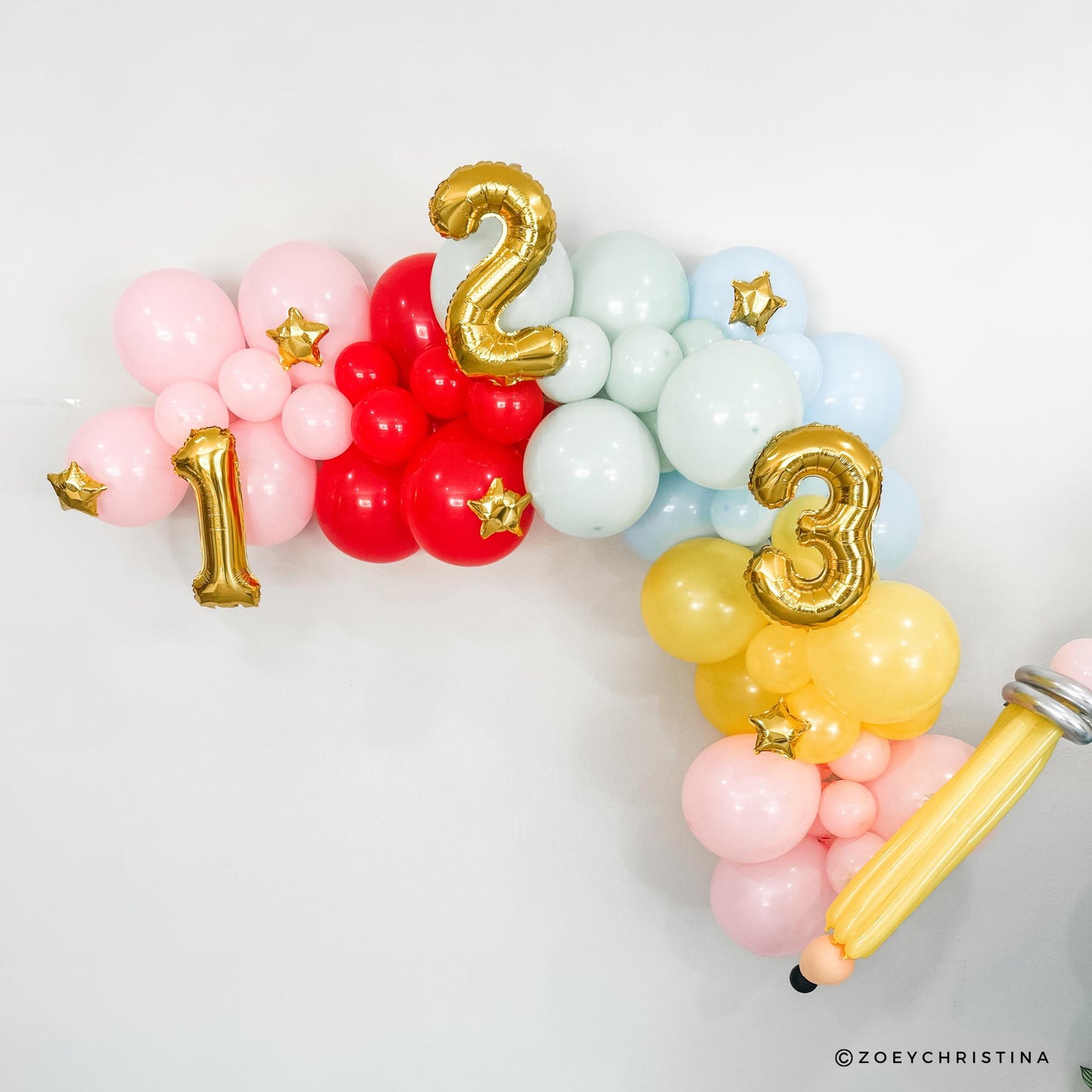 Back to School Balloon Garland Kit | DIY Classroom Vibes Decor | Teacher Door Display + Stars | School Party Arch | 100 days Last day