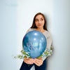 Last Toast Balloon – Blue Chrome or Confetti Clear | Bachelorette Party Balloon | Beachy Bach Decor | Ocean-Themed Bridal Party Balloons