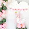 Pink Bow Banner – Girly Ribbon Garland for Bachelorette, Birthday, or Coquette Party Decor | Printed Bow Pennant, Pink Bow Garland