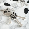 Rhinestone Skeleton Keychain, Halloween Charm for Backpacks, Bags & Medical Workers, Cute Spooky Chain for Radiology, Anatomy, Health Pros