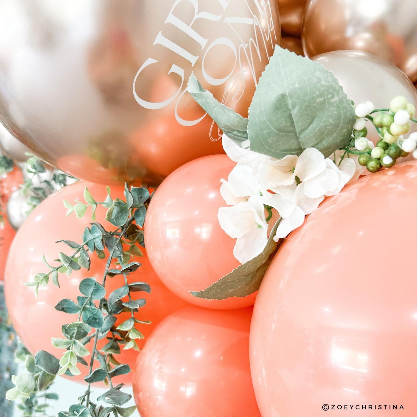 Girls Gone Mild Balloon Garland Kit – Bachelorette Party Decor in Blush & Rose Gold, Neutral Pink Balloon Arch – DIY Kit