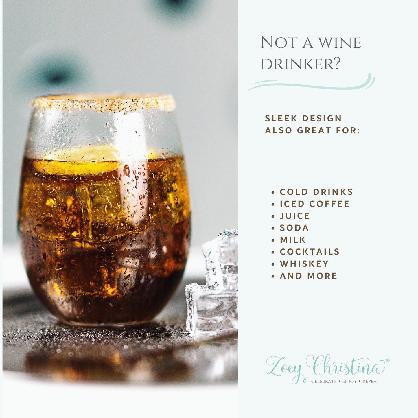 Social Worker 18 oz Stemless Wine Glass, Therapy Glass Design