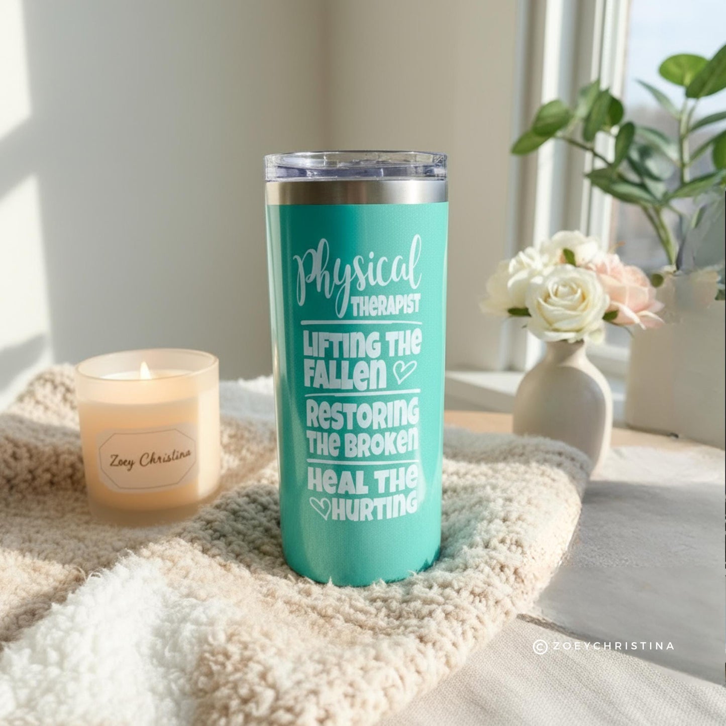 Physical Therapist Coffee Tumbler: Gift for Physical Therapy Assistant, PT Student, Rehab Staff