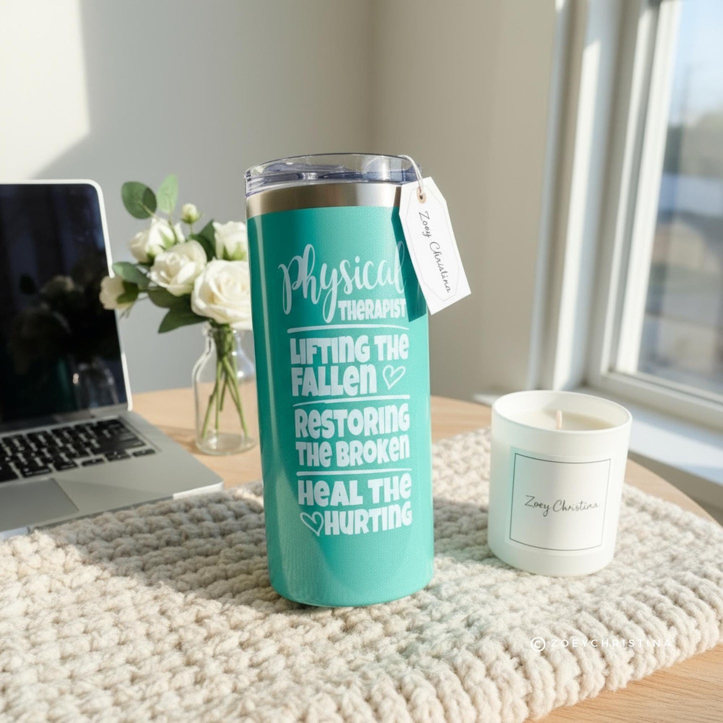 Physical Therapist Coffee Tumbler: Gift for Physical Therapy Assistant, PT Student, Rehab Staff