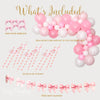 Pink Bow Ribbon Balloon Garland Set: Coquette Soft Girl Aesthetic