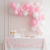 Pink Bow Ribbon Balloon Garland Set: Coquette Soft Girl Aesthetic