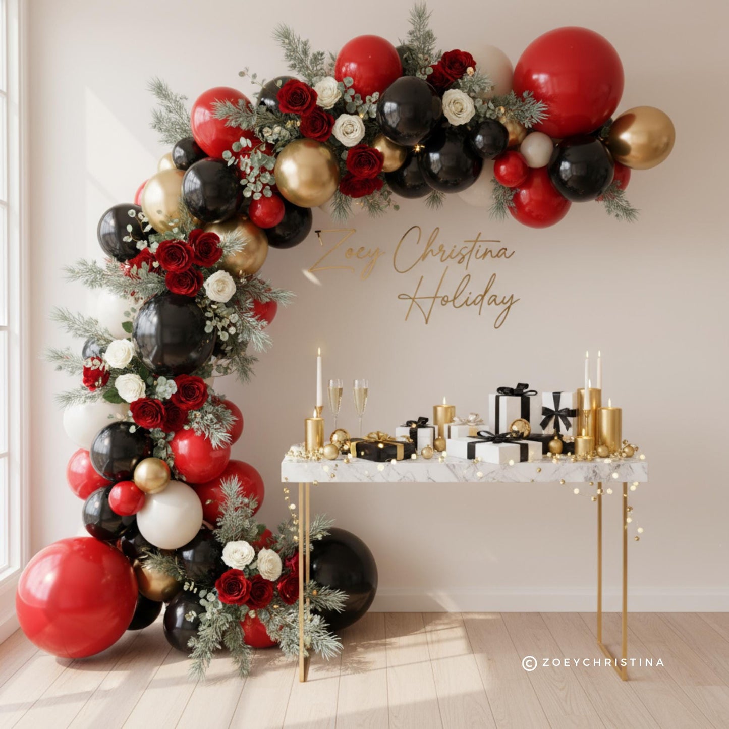 A Merry Little Engagement Banner Kit: Holiday Engagement Party Decorations