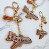 Airplane Bag Charm Keychain: Flight Attendant Gift, Travel Lover Accessory
