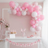Pink Bow Ribbon Balloon Garland Set: Coquette Soft Girl Aesthetic