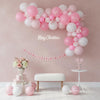 Pink Bow Ribbon Balloon Garland Set: Coquette Soft Girl Aesthetic