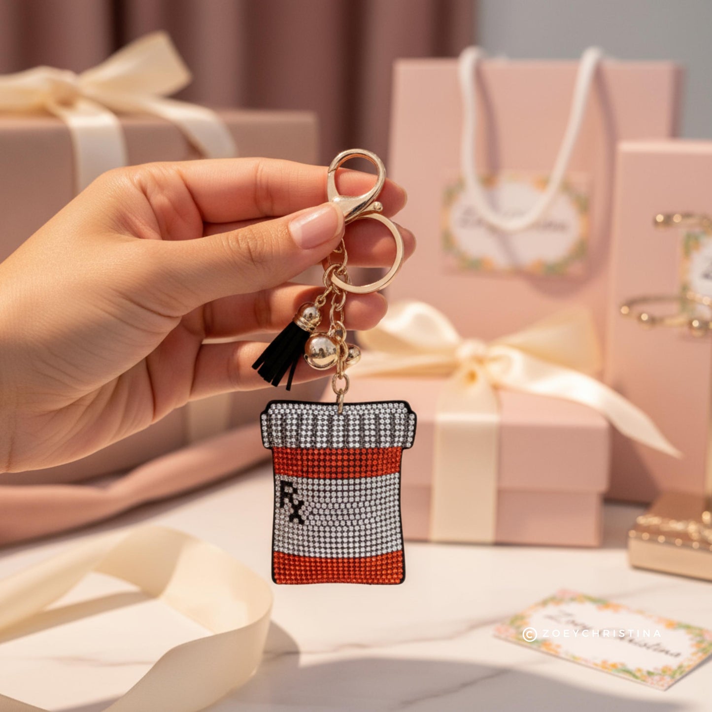 Pharmacist Rx Bottle Keychain Gift: Pharmacy Gift for Pharmacy Students