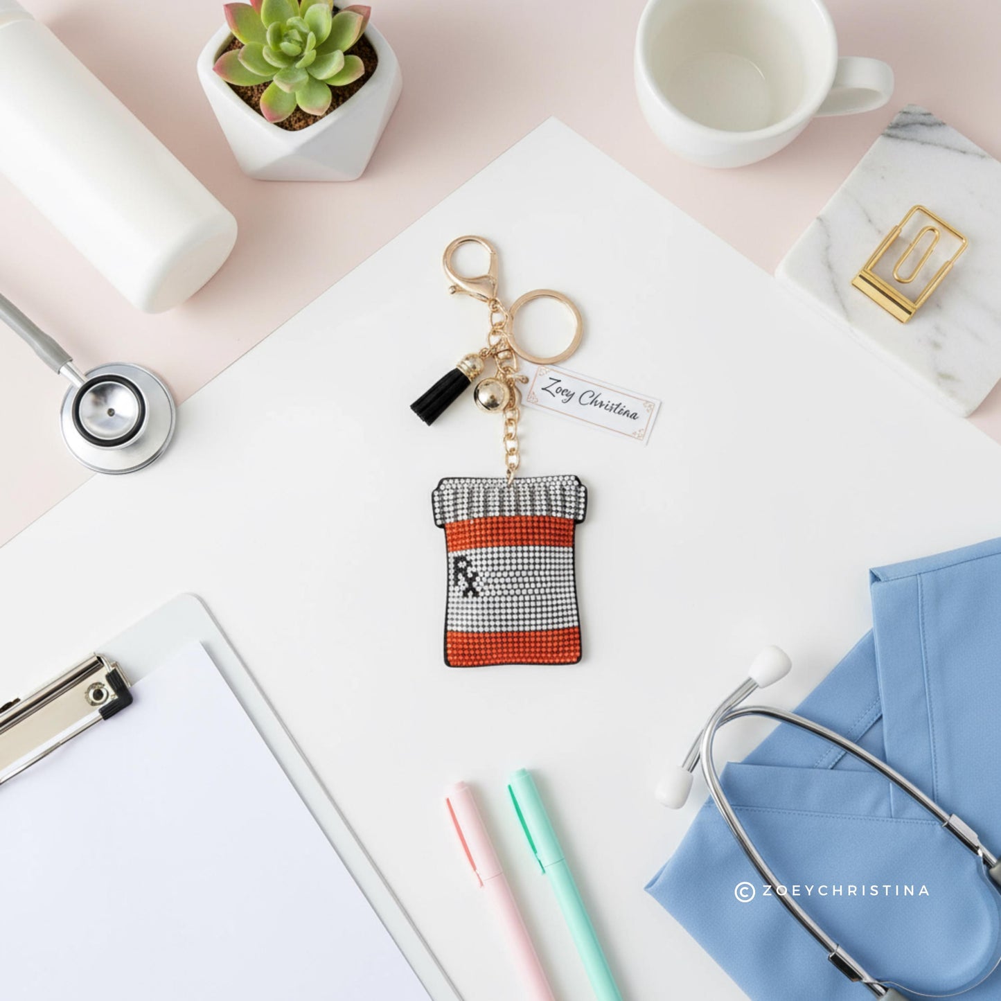 Pharmacist Rx Bottle Keychain Gift: Pharmacy Gift for Pharmacy Students