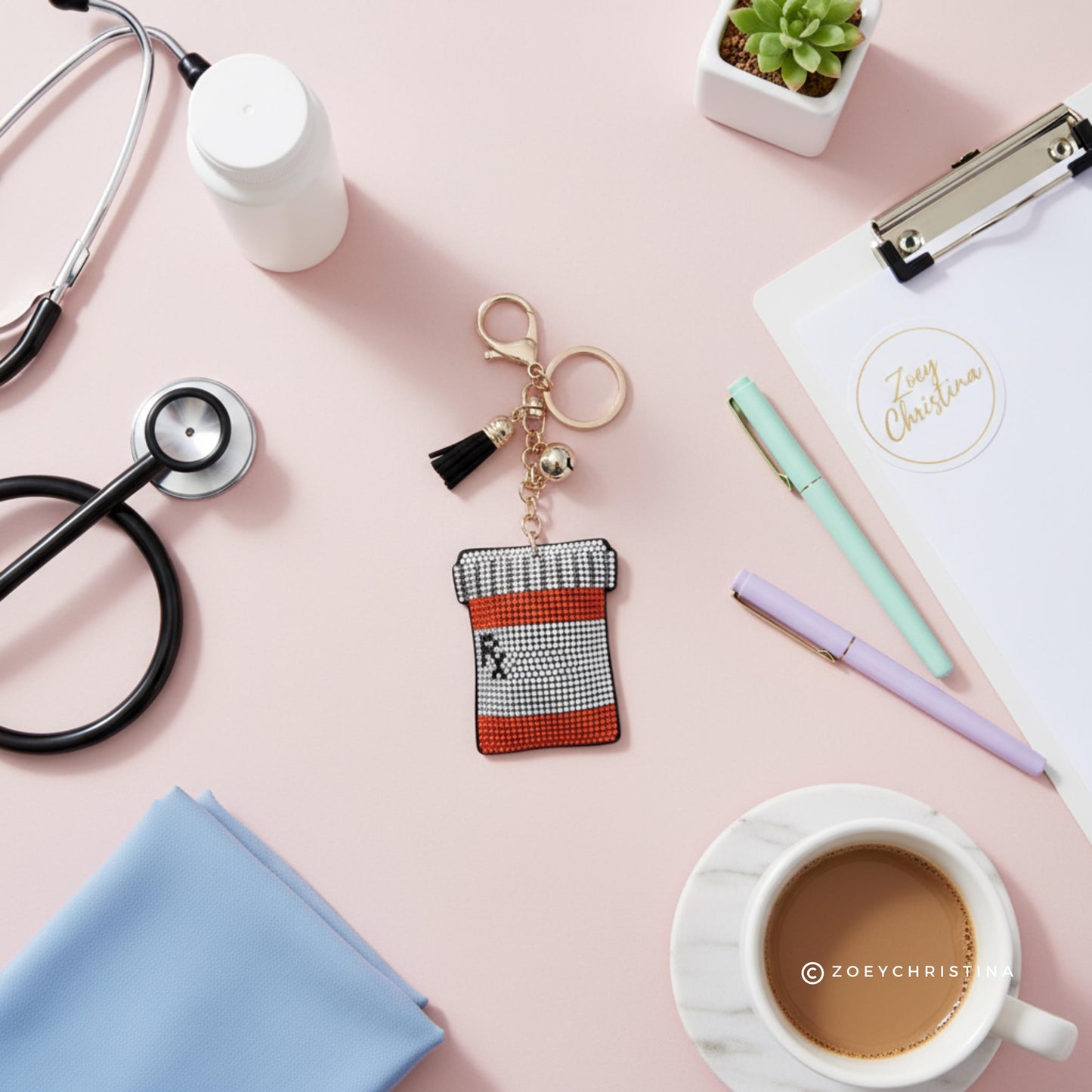 Pharmacist Rx Bottle Keychain Gift: Pharmacy Gift for Pharmacy Students