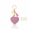Rhinestone Heart Keychain: Sparkly Purse Charm with Tassel