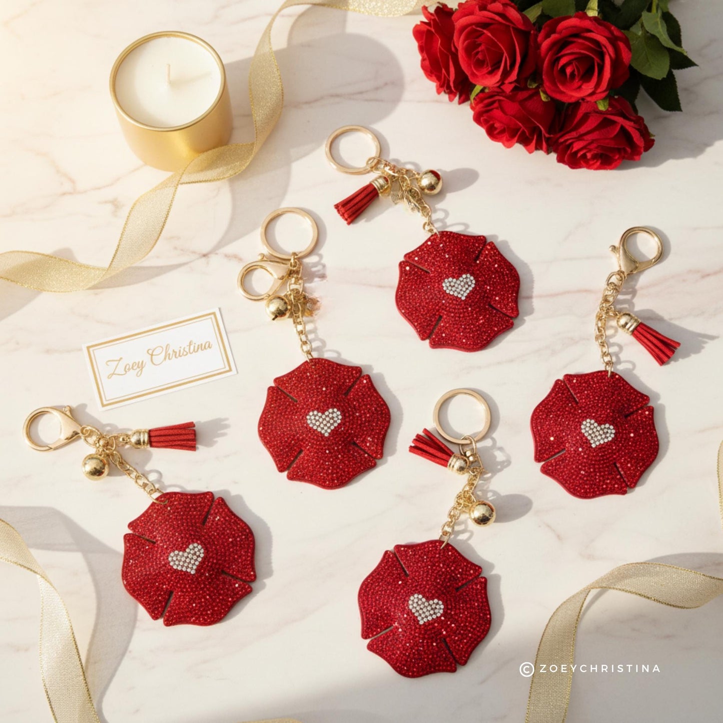 Fire Wife Badge Keychain: Firefighter Maltese Bag charm gift