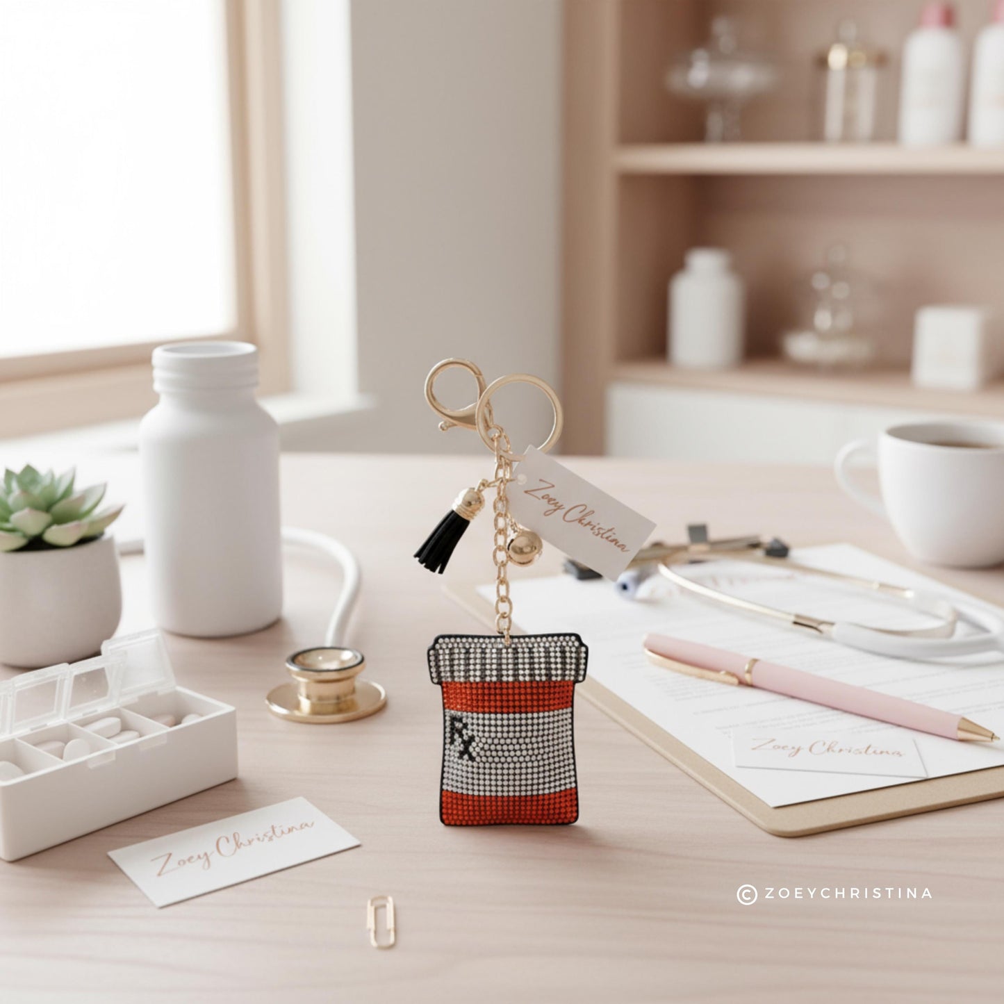 Pharmacist Rx Bottle Keychain Gift: Pharmacy Gift for Pharmacy Students