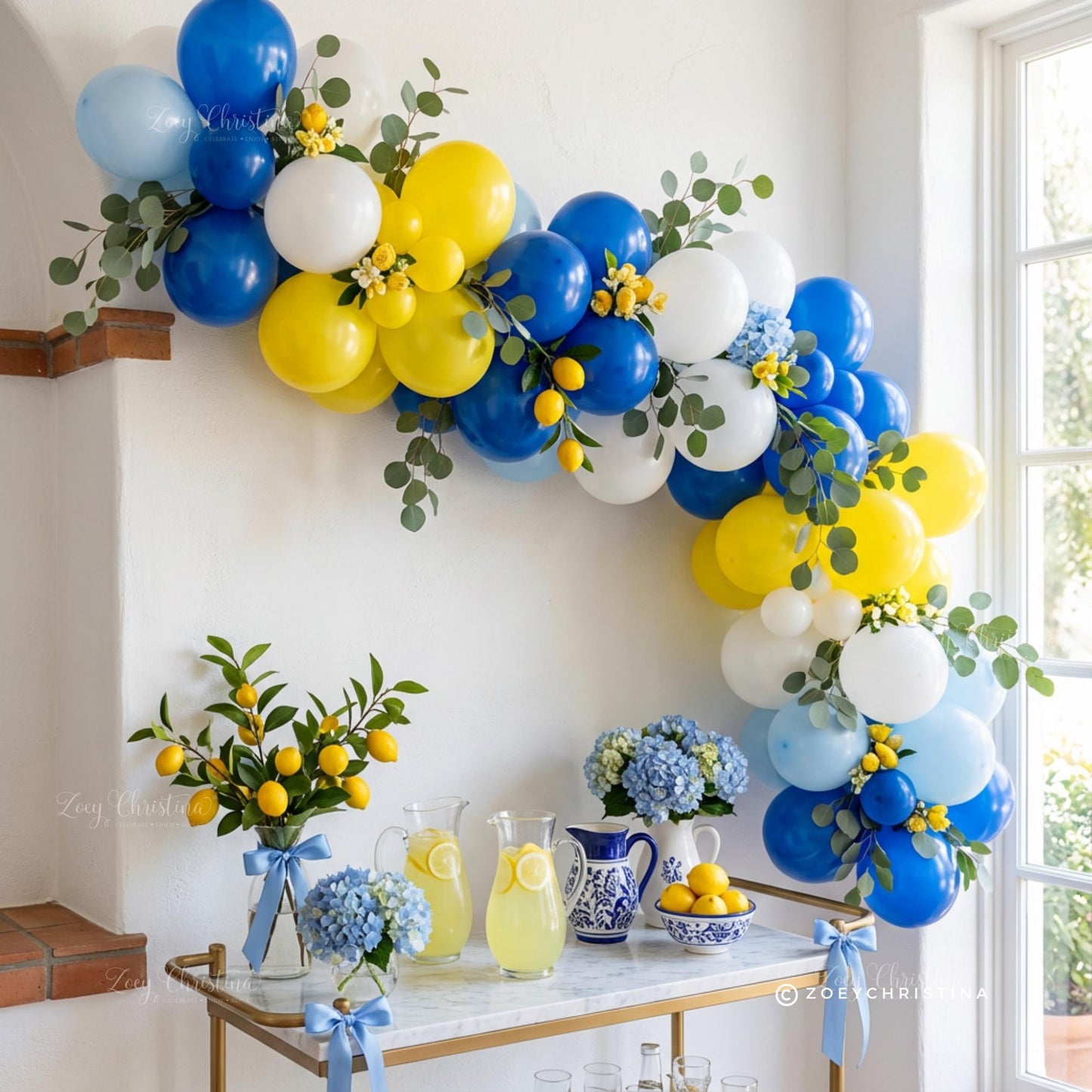 Amalfi Lemon Balloon Garland Kit • Italian Summer Theme Balloons