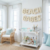 BEACH BABES Balloon Letters • Beach Bachelorette Decor • Coastal Girls’ Weekend Banner