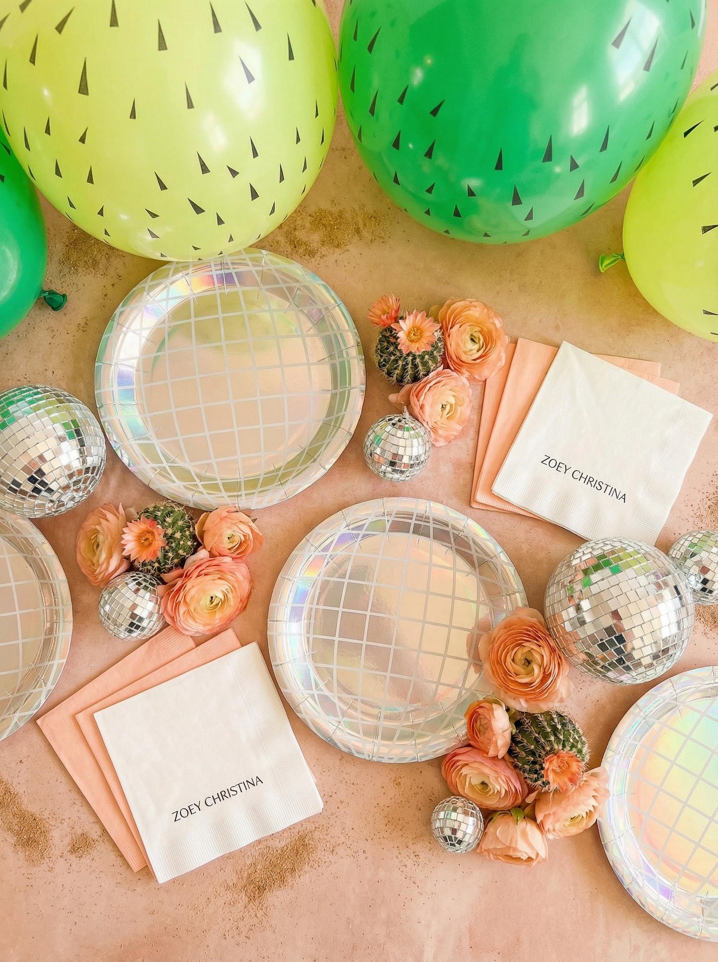 Cactus Party Balloons •Fiesta Cactus Party Decor • Southwestern Birthday