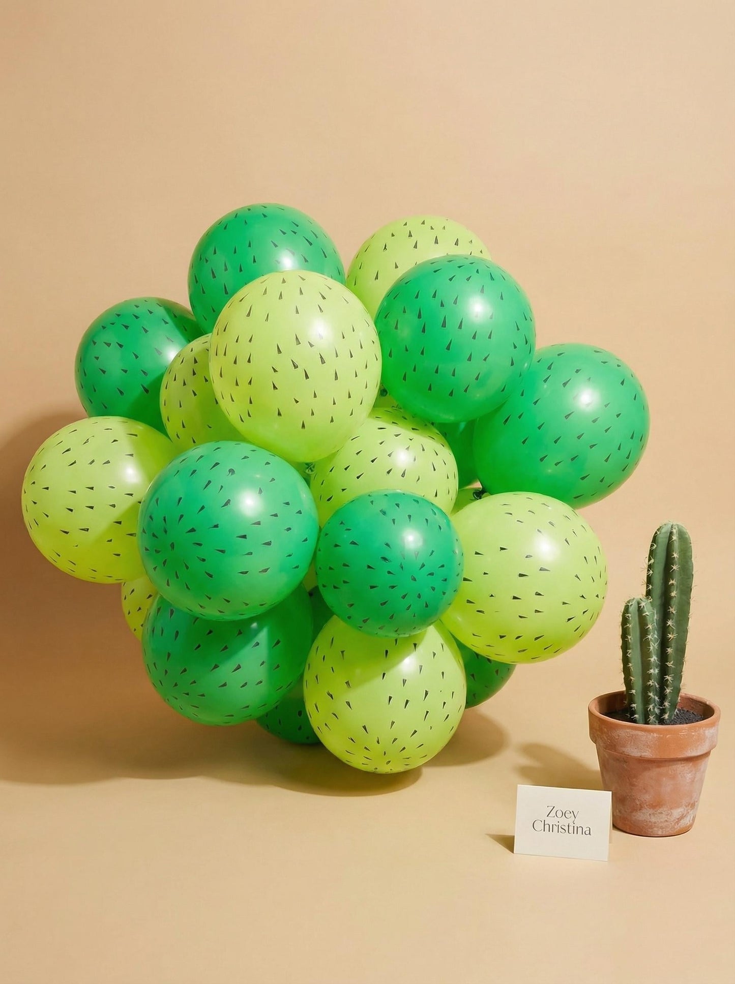 Cactus Party Balloons •Fiesta Cactus Party Decor • Southwestern Birthday