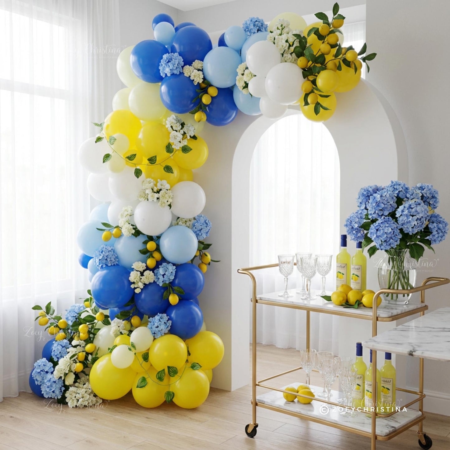 Amalfi Lemon Balloon Garland Kit • Italian Summer Theme Balloons