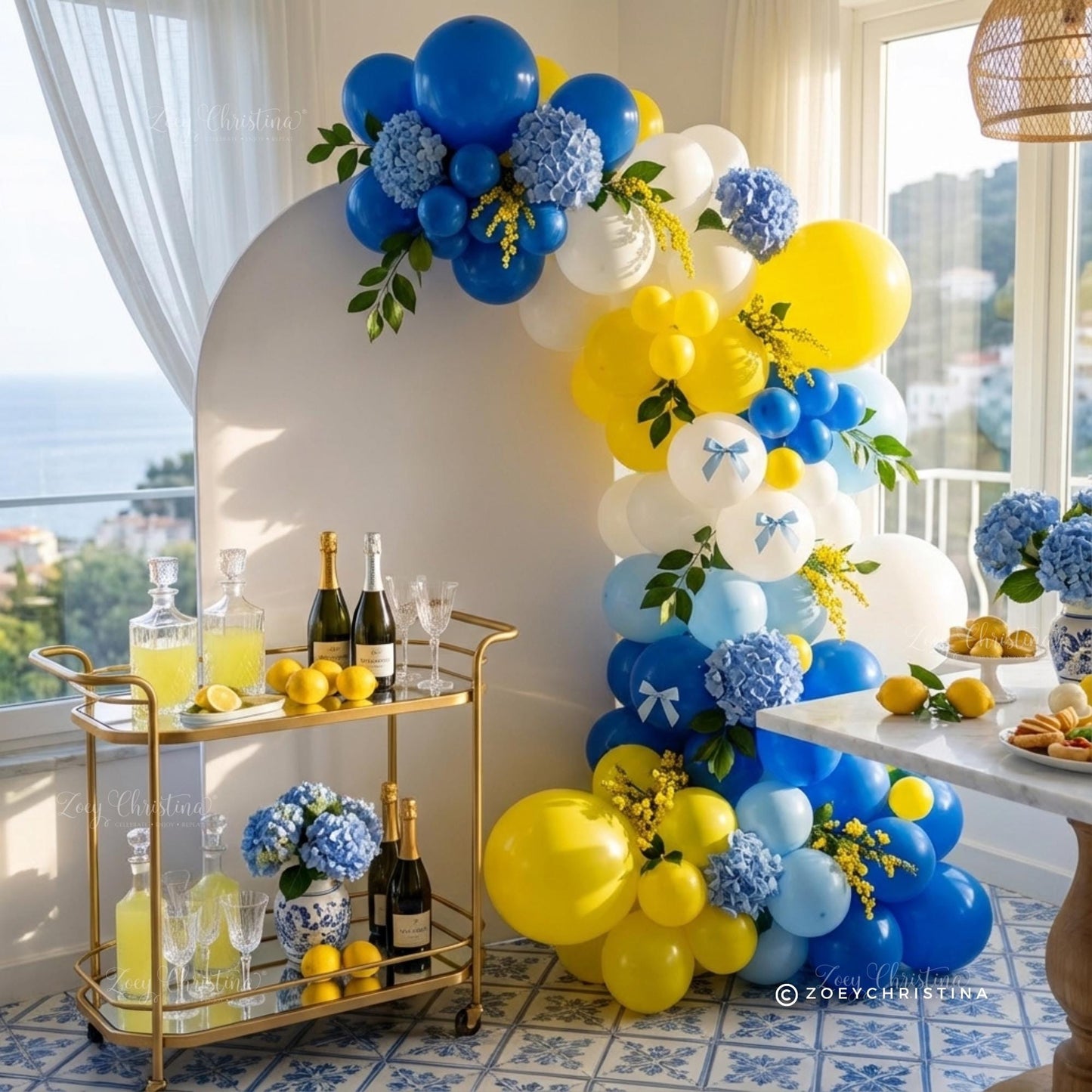 Amalfi Lemon Balloon Garland Kit • Italian Summer Theme Balloons