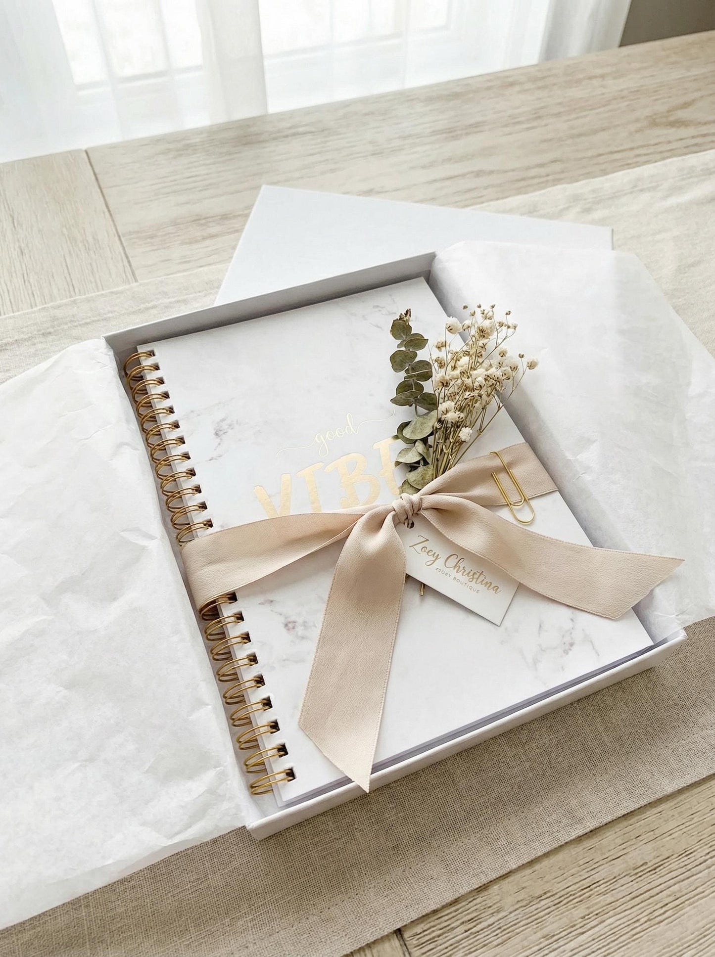 Good Vibes Only Notebook | Bridesmaid Proposal Gift | Bridal Shower Notebook