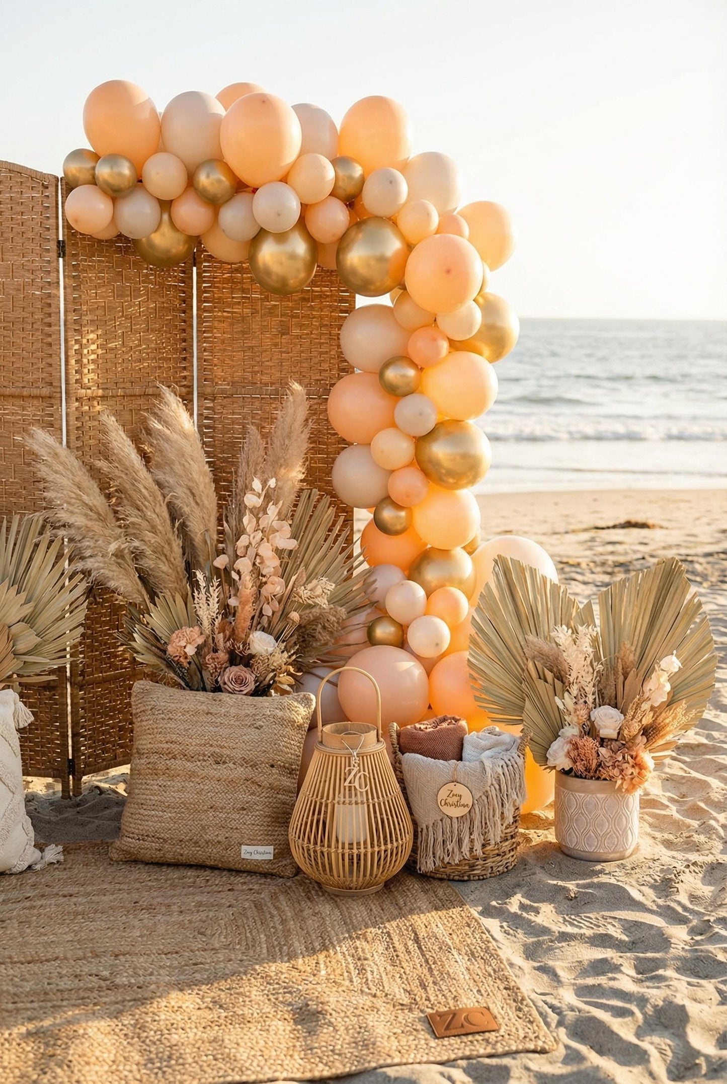 Golden Hour Balloon Garland Kit: Warm Sunset Themed Party Decor