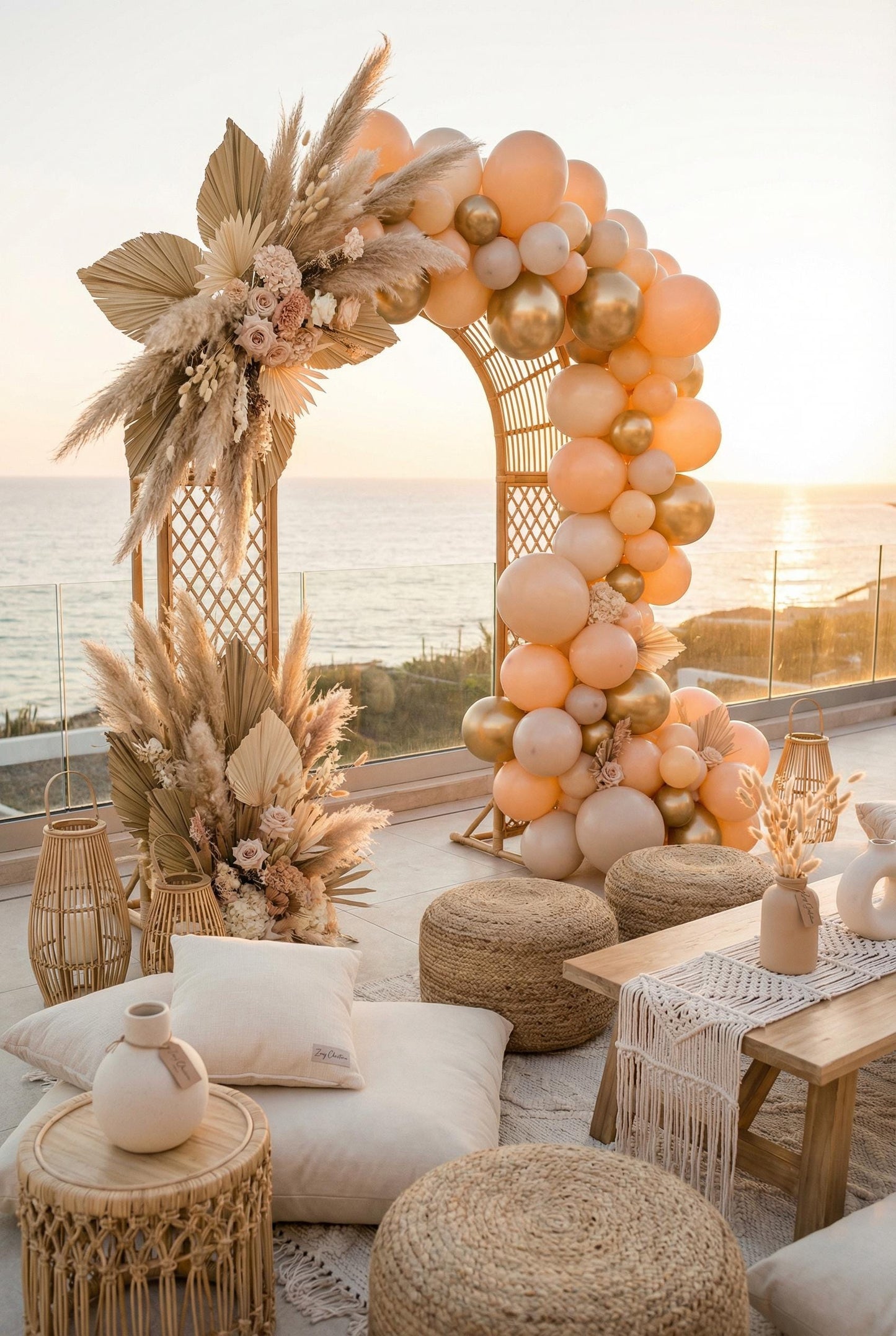 Golden Hour Balloon Garland Kit: Warm Sunset Themed Party Decor