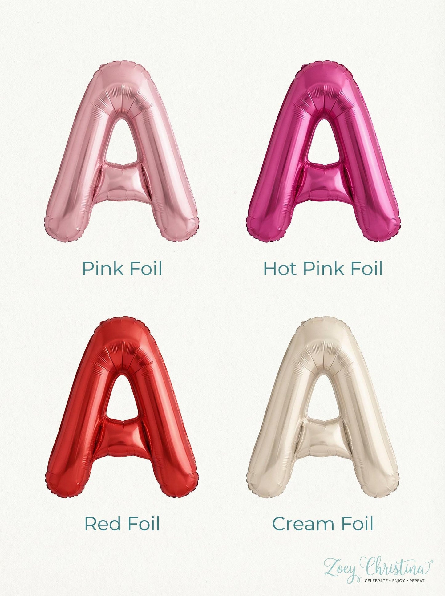 XOXO Foil Letter Balloons: Valentine Balloon Letters | Bachelorette & Bridal Shower Decor