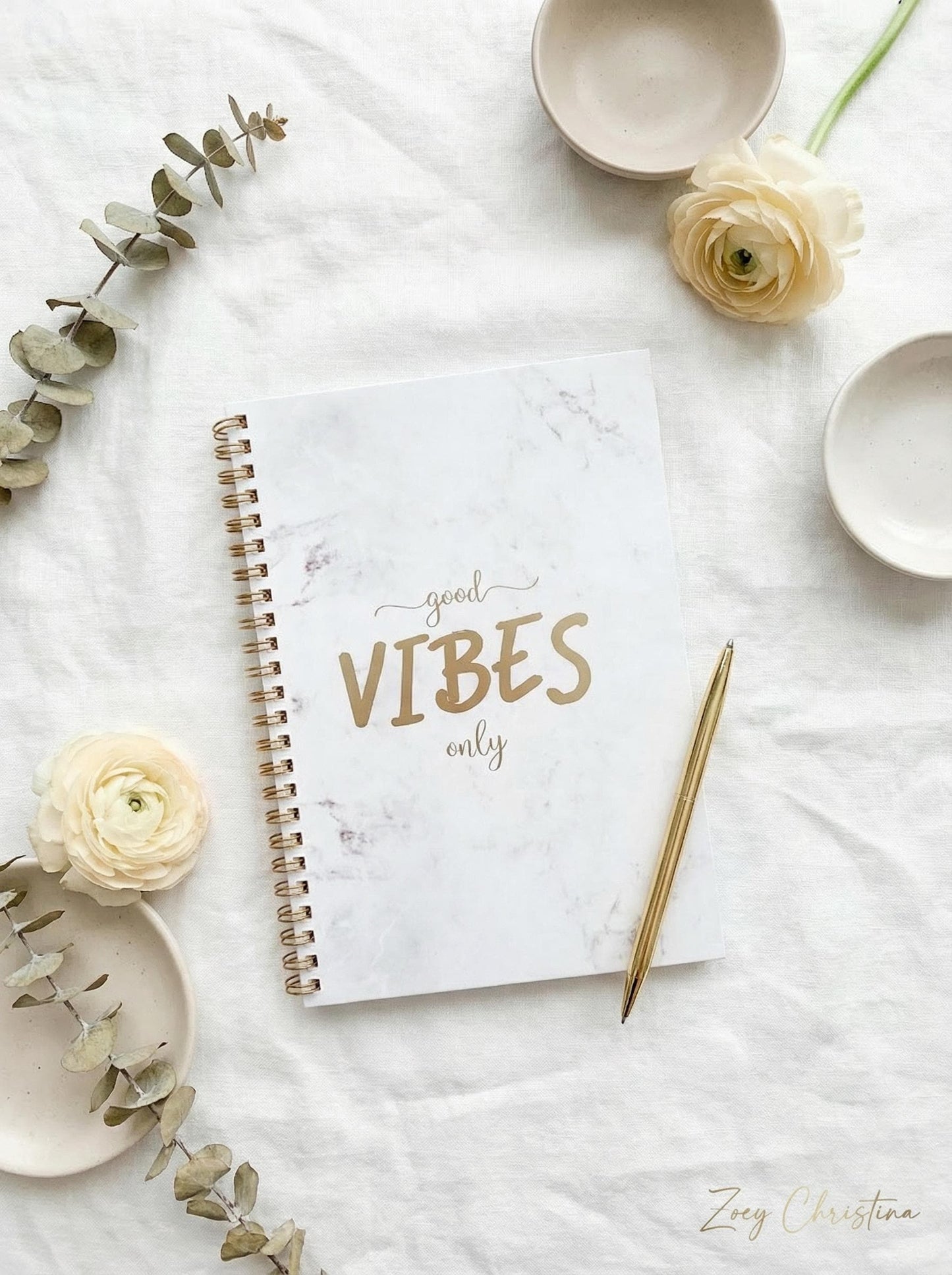 Good Vibes Only Notebook | Bridesmaid Proposal Gift | Bridal Shower Notebook