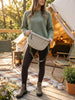 Camp Bachelorette Crossbody Bag: Olive Green Checker Crossbody Purse for Cabin Bach