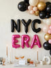 New York Bachelorette Foil Balloon Letters: NYC Girls Trip Decorations
