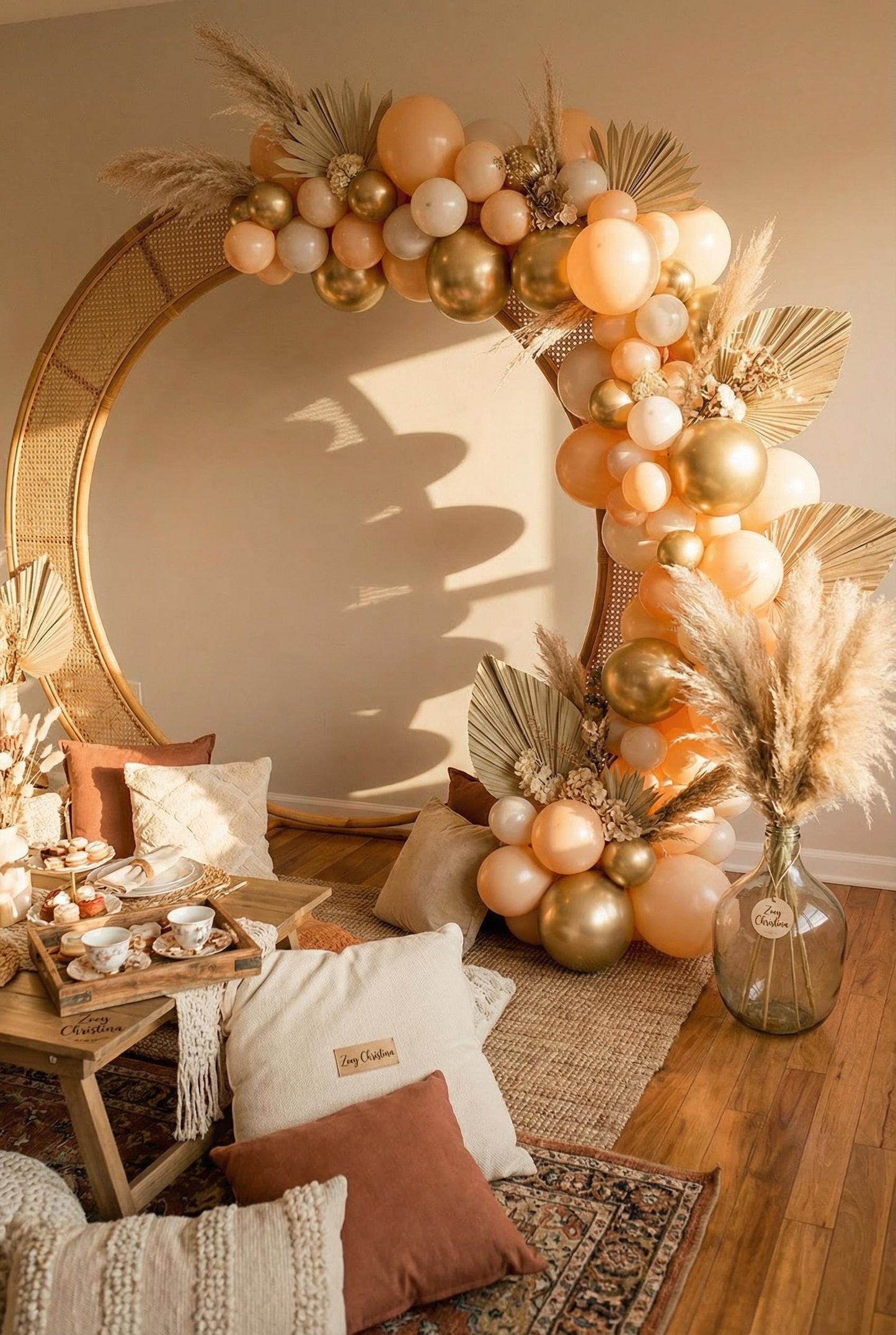 Golden Hour Balloon Garland Kit: Warm Sunset Themed Party Decor