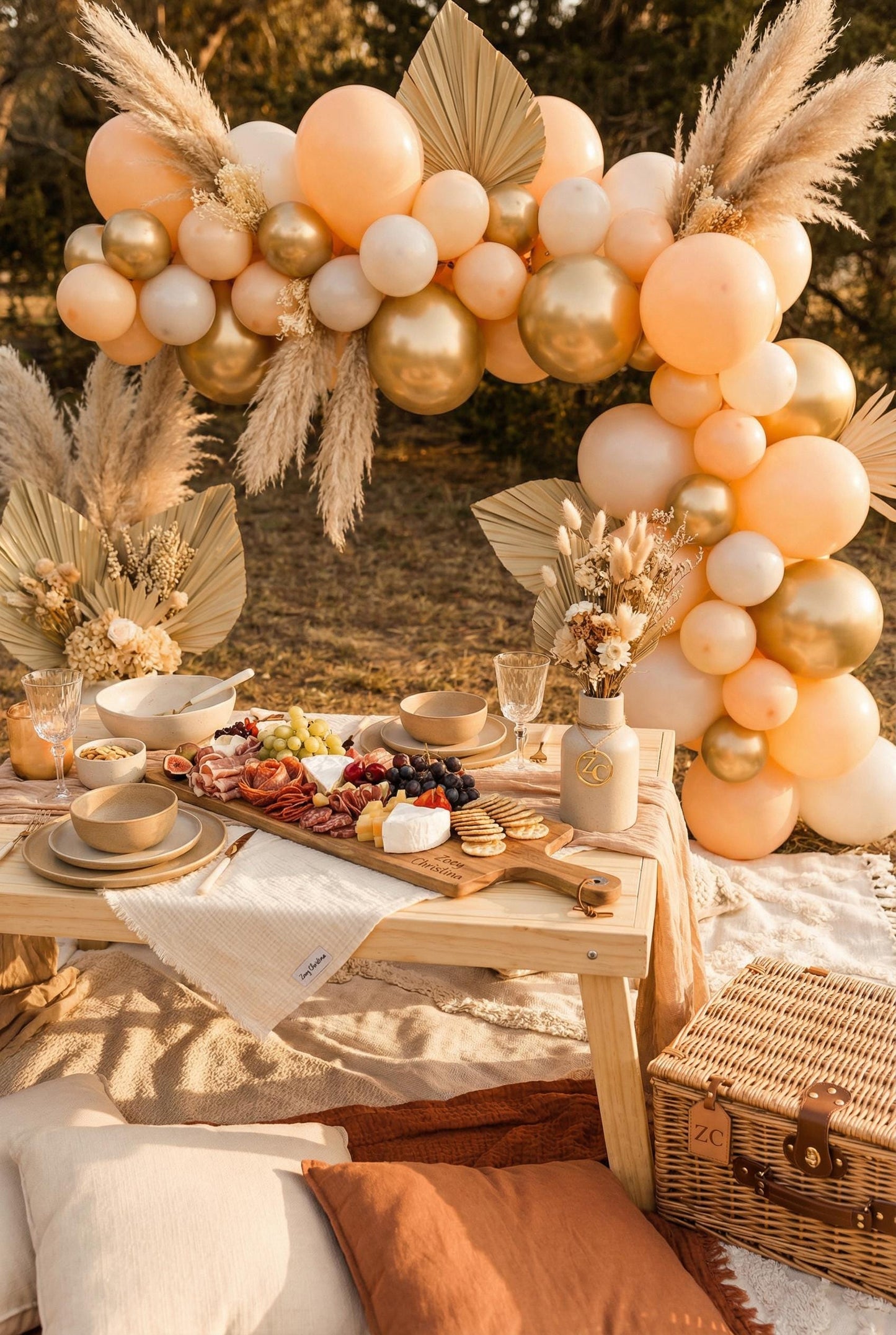 Golden Hour Balloon Garland Kit: Warm Sunset Themed Party Decor