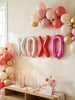 XOXO Foil Letter Balloons: Valentine Balloon Letters | Bachelorette & Bridal Shower Decor