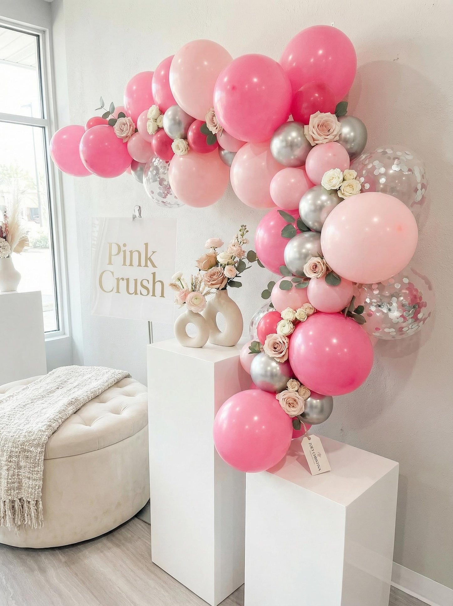 Pink Doll House Balloon Garland Kit: Dollhouse or Valentine’s Day Balloon Arch