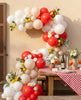 That’s Amore Tomato Balloon Garland: Italian Bridal Shower Balloon Arch
