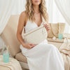 Brown Woven Crossbody Bag: Bridesmaid Gift Purse, Neutral Faux Leather Everyday style