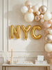 New York Bachelorette Foil Balloon Letters: NYC Girls Trip Decorations