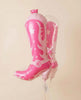 Pink Cowgirl Boot Foil Balloon: Western Bachelorette Party Decor