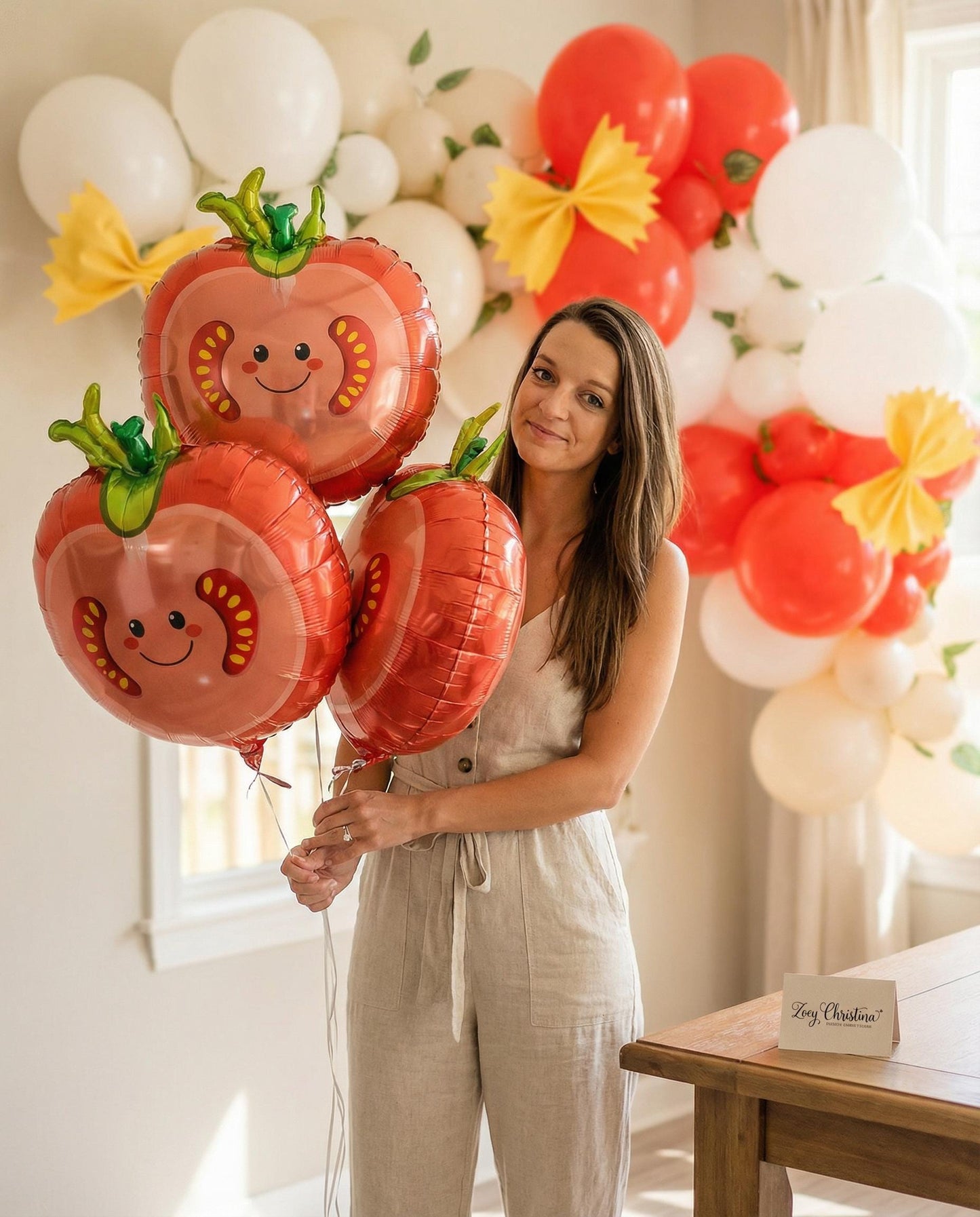 That’s Amore Foil Letter Balloon Garland: Italian Bridal Shower Decor | Tomato Girl Summer Party
