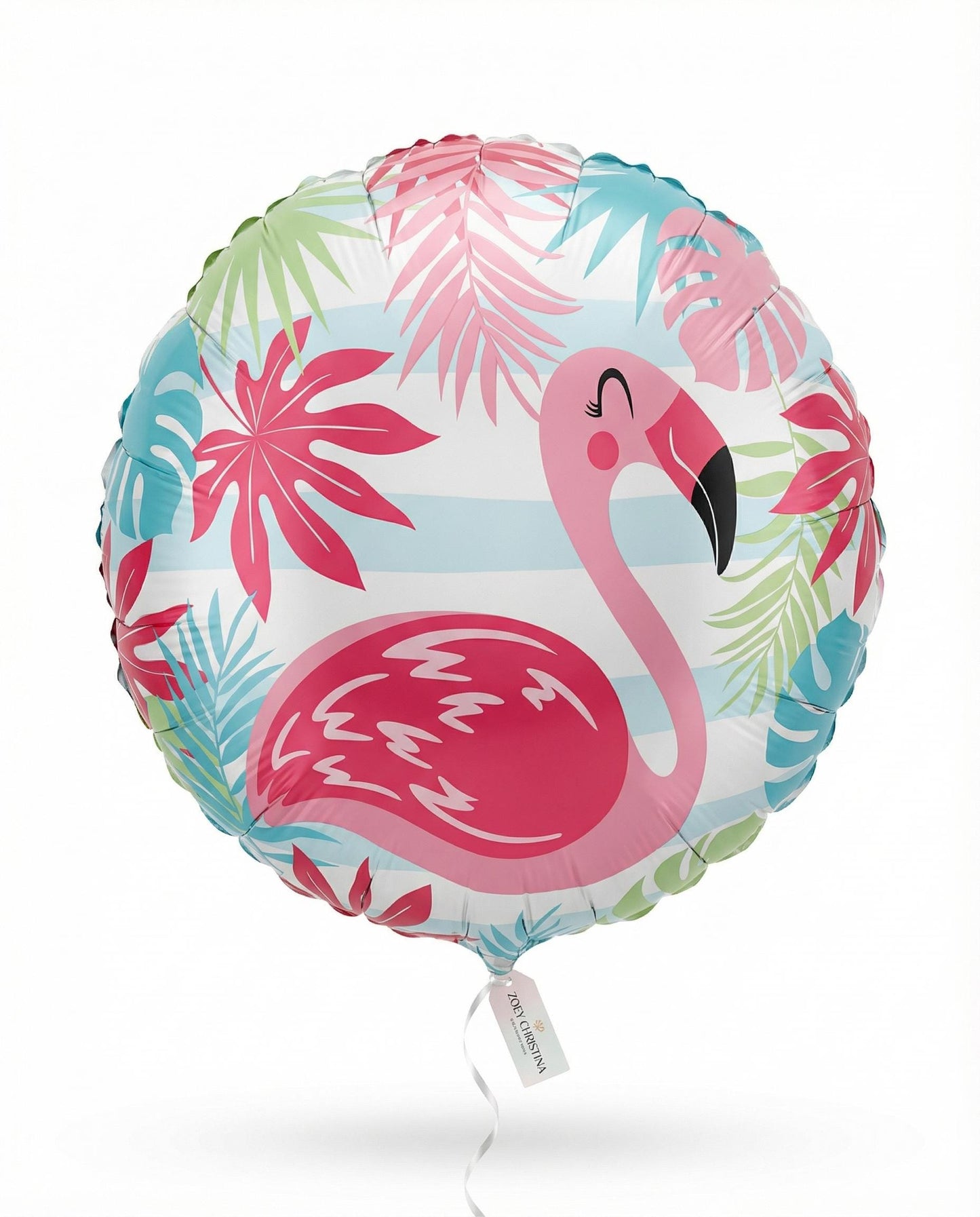 Pink Flamingo Balloon: Tropical Bachelorette Party Decor (18")