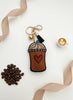 Rhinestone Coffee Frappe Keychain: Cute Coffee Lover Gift